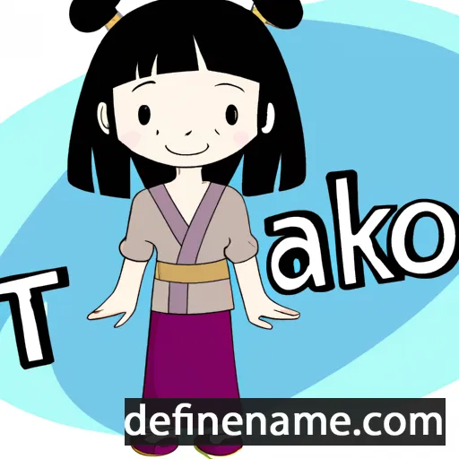 cartoon of the name Takako