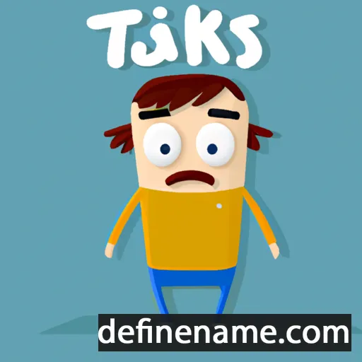 cartoon of the name Takis