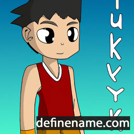 cartoon of the name Takuya