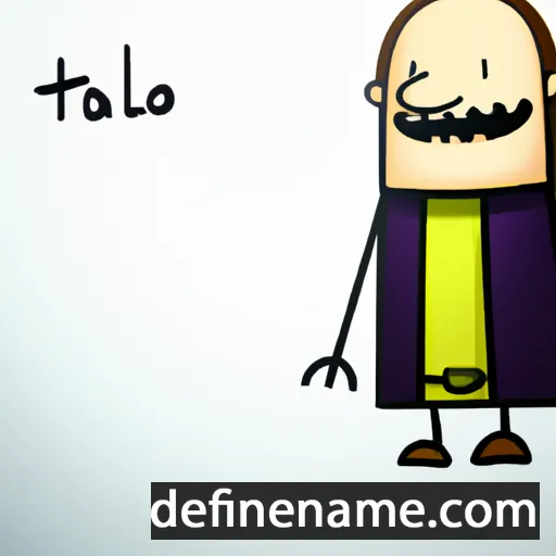 cartoon of the name Talbot