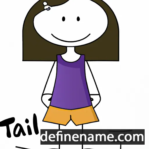 cartoon of the name Tali