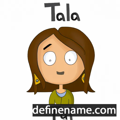 cartoon of the name Talia