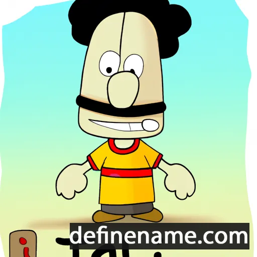 cartoon of the name Talip