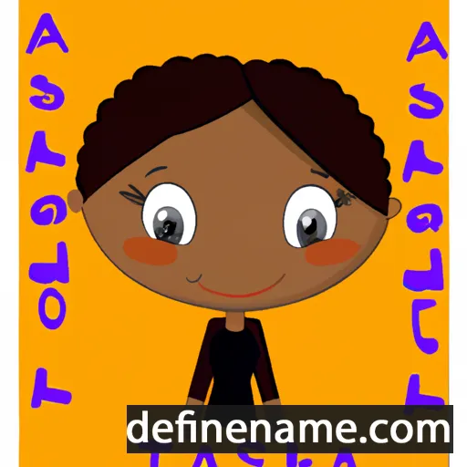 cartoon of the name Talisha