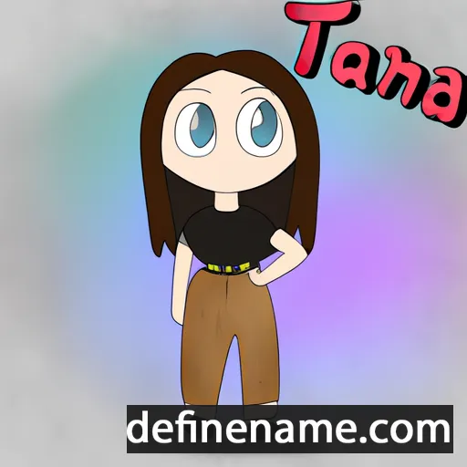 cartoon of the name Tamāra