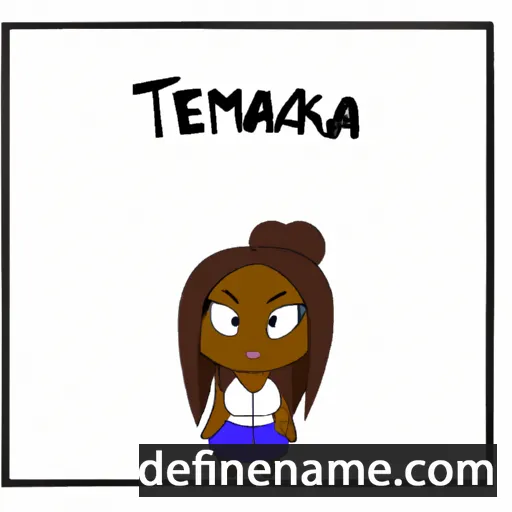 cartoon of the name Tameka