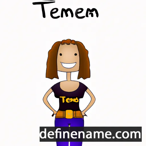 cartoon of the name Tamzen