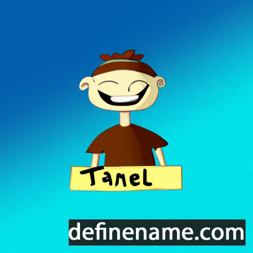 cartoon of the name Tanel