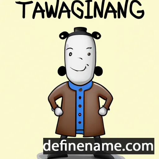 cartoon of the name Tangwystl