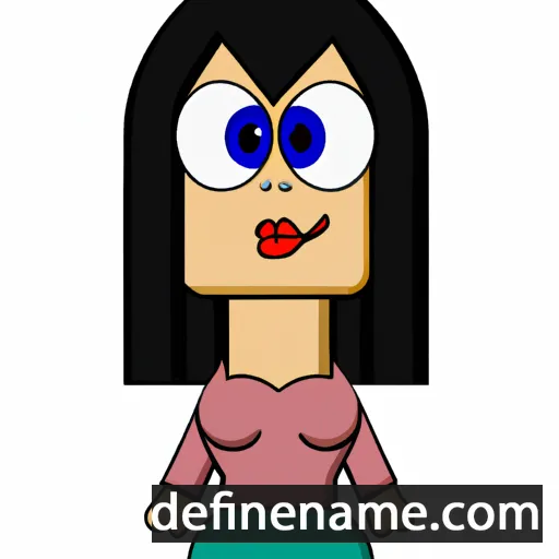 cartoon of the name Tania