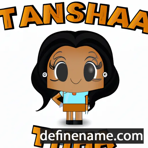 cartoon of the name Tanisha