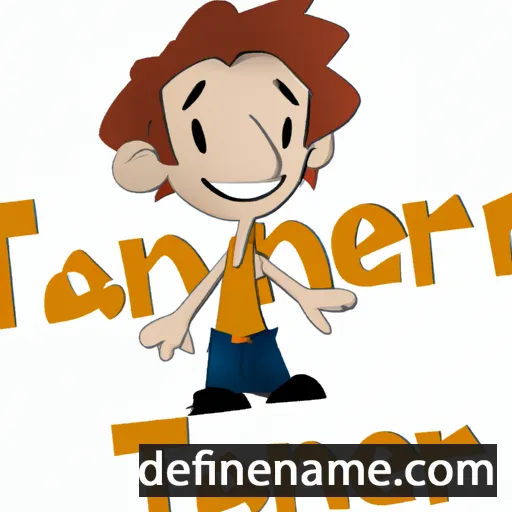 cartoon of the name Tanner