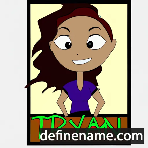 cartoon of the name Taryn