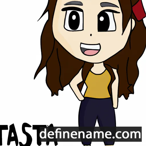 cartoon of the name Tasia