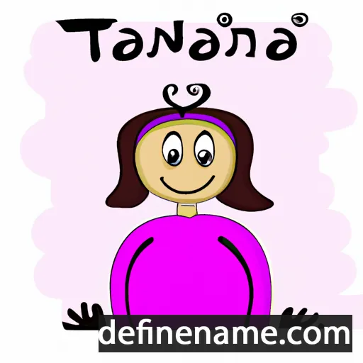 cartoon of the name Taťána