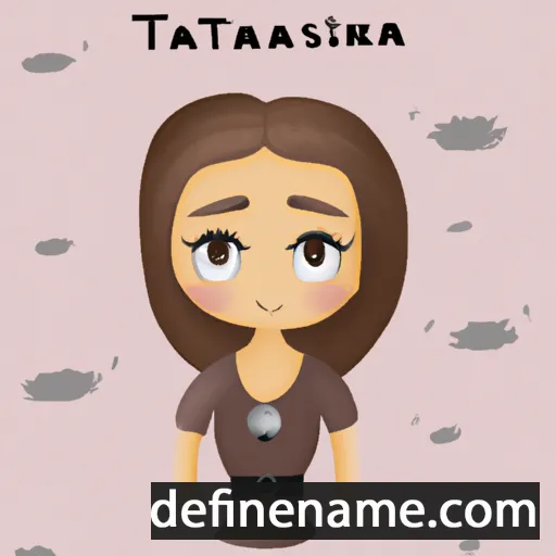 cartoon of the name Tatsiana