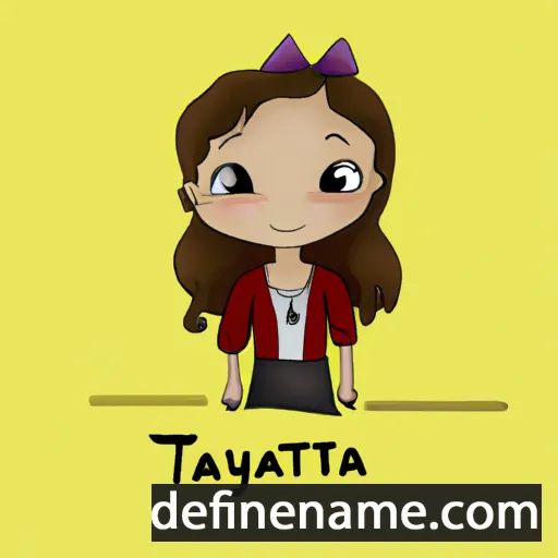 cartoon of the name Tatyana