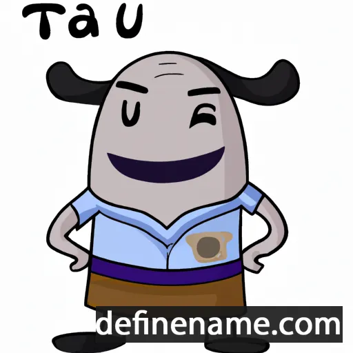 cartoon of the name Tau