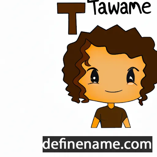 cartoon of the name Tawnee