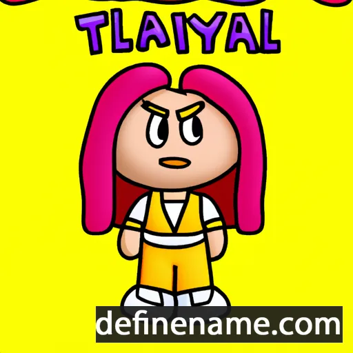 cartoon of the name Tayla