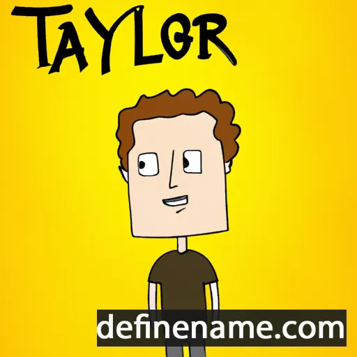 cartoon of the name Taylor