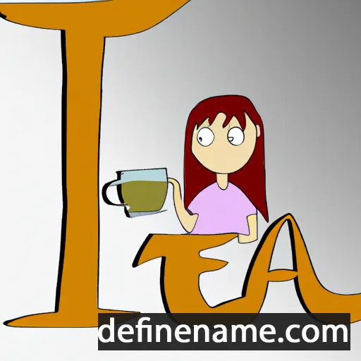 cartoon of the name Tea