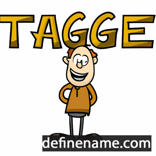 cartoon of the name Teague