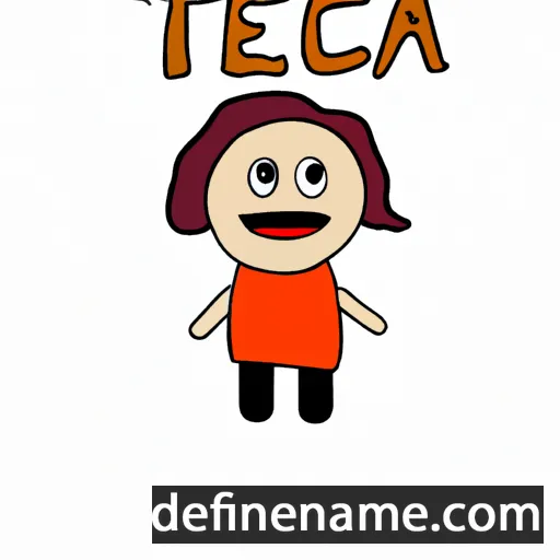 cartoon of the name Teca