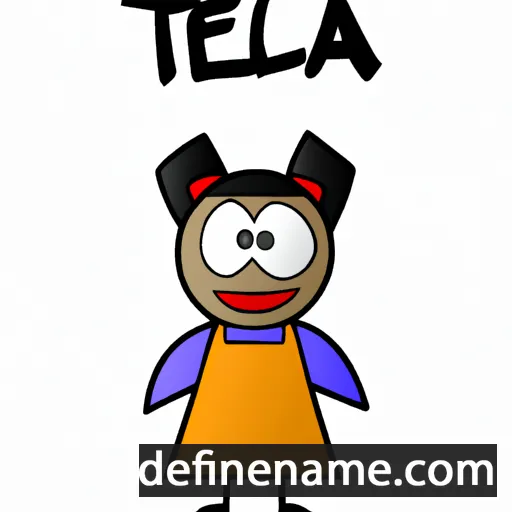 cartoon of the name Tecla