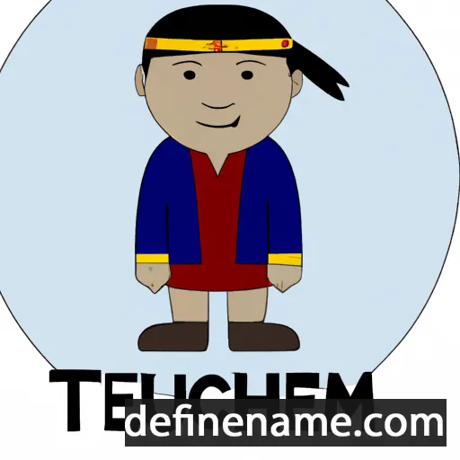 cartoon of the name Tecumseh