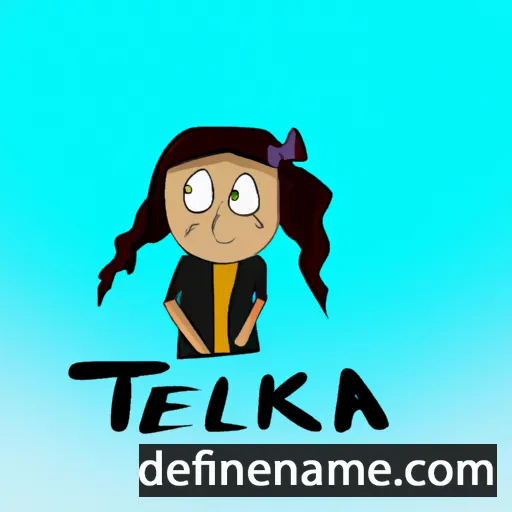 cartoon of the name Tekla