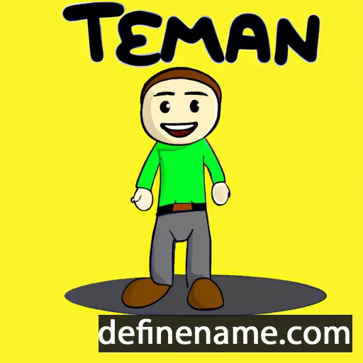 cartoon of the name Teman