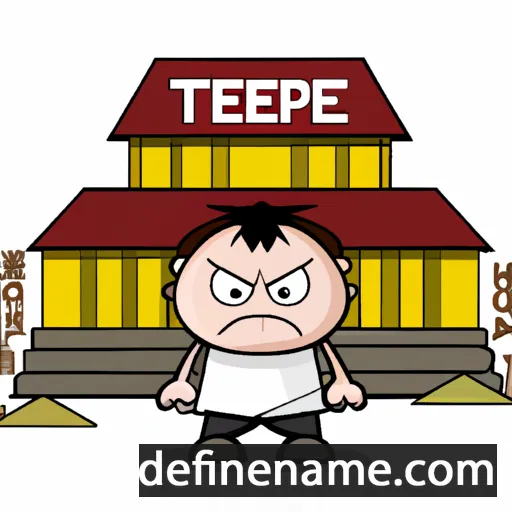 Temple cartoon