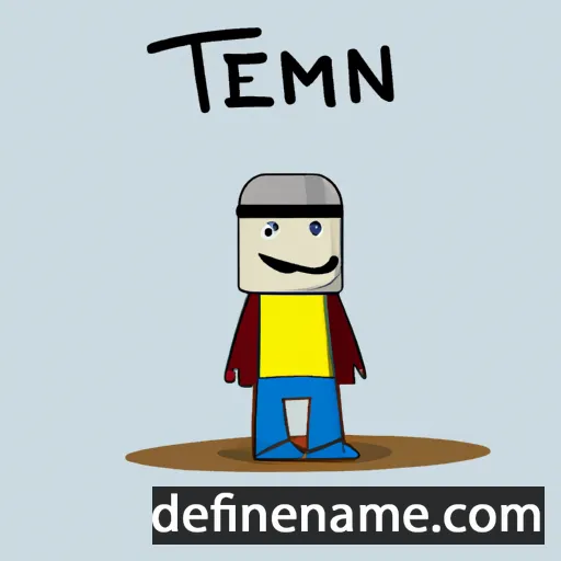 cartoon of the name Temüjin