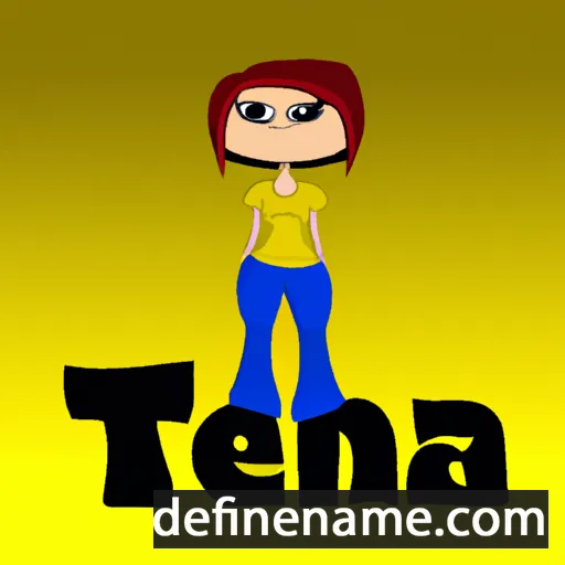 cartoon of the name Tena