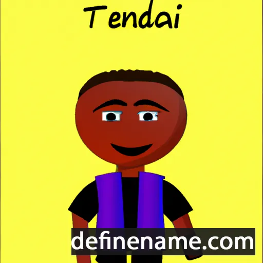 cartoon of the name Tendai