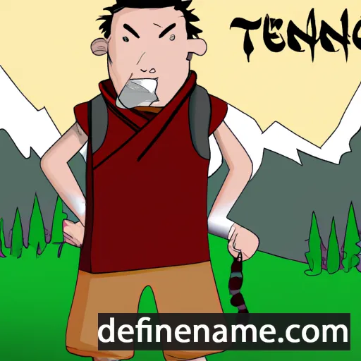 cartoon of the name Tenzing