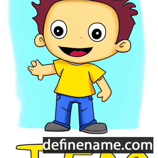 cartoon of the name Teo