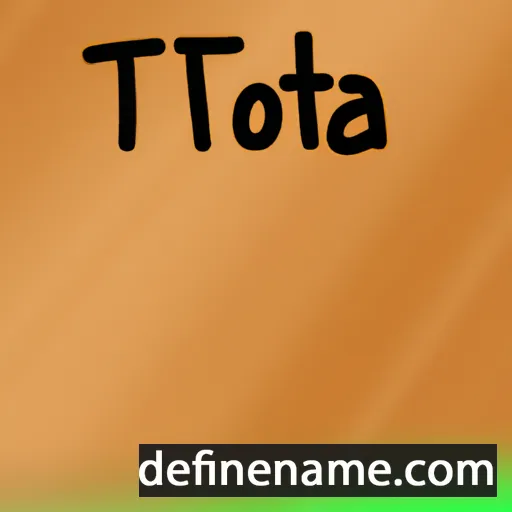 cartoon of the name Teófila