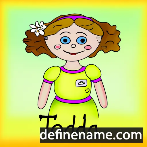 cartoon of the name Teodora