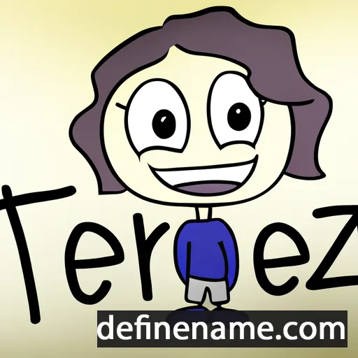 cartoon of the name Teréz