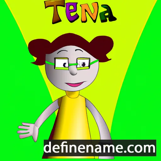 cartoon of the name Teuna