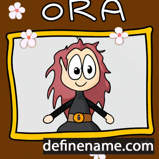 cartoon of the name Þóra