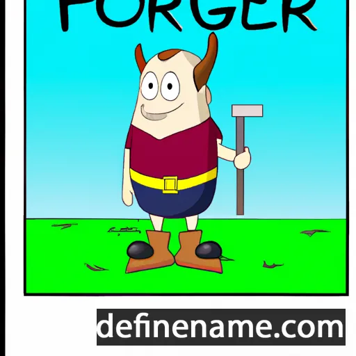 cartoon of the name Þórgeirr