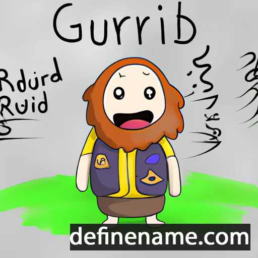 cartoon of the name Þrúðr