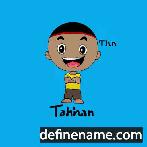 cartoon of the name Thabani