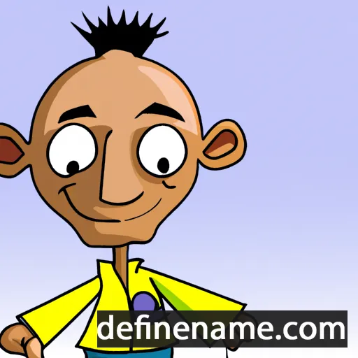 cartoon of the name Thabo