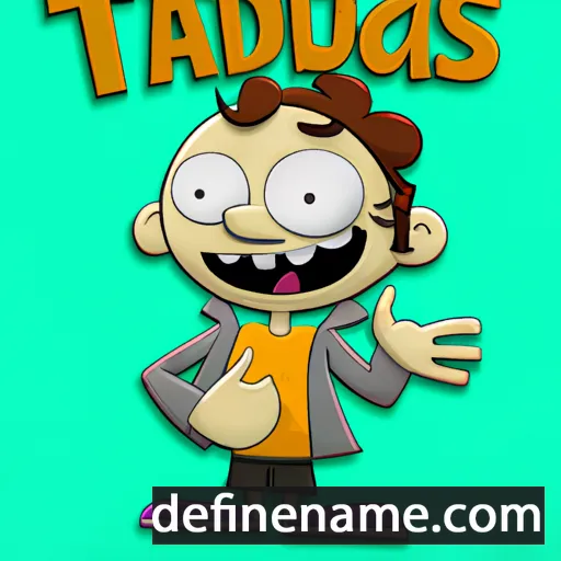 cartoon of the name Thaddaeus