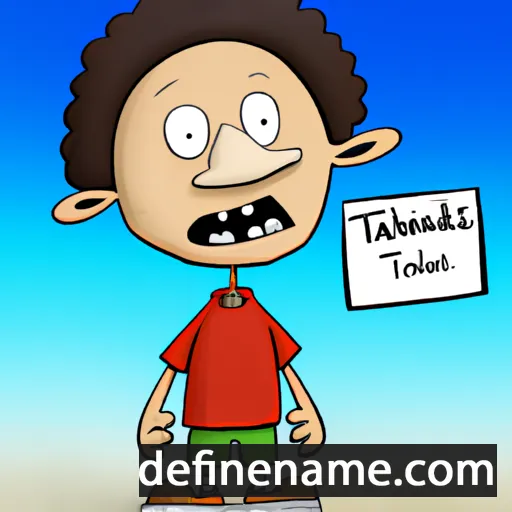 cartoon of the name Thaddeus