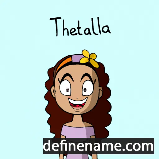 cartoon of the name Thaleia